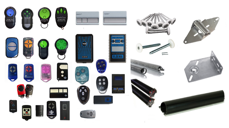 Garage Door and motor spare parts and wireless remote control from merlin Gliderol B&D and Autolift